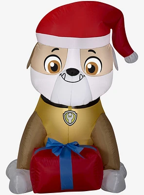 Nickelodeon Paw Patrol Rubble With Present Airblown
