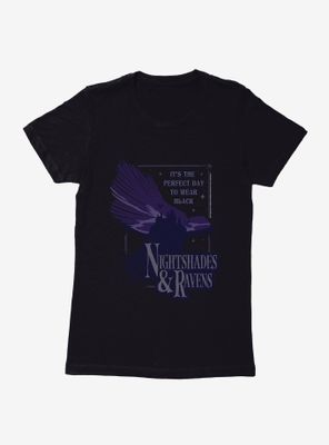 Wednesday Nightshades & Ravens Womens T-Shirt