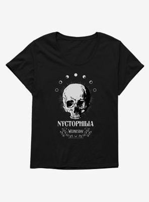 Wednesday Nyctophilia Womens T-Shirt Plus