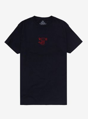 Dark Axolotl Ragdoll Embroidery T-Shirt