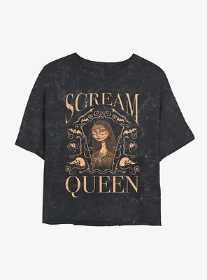 Disney The Nightmare Before Christmas Sally Scream Queen Mineral Wash Crop Girls T-Shirt