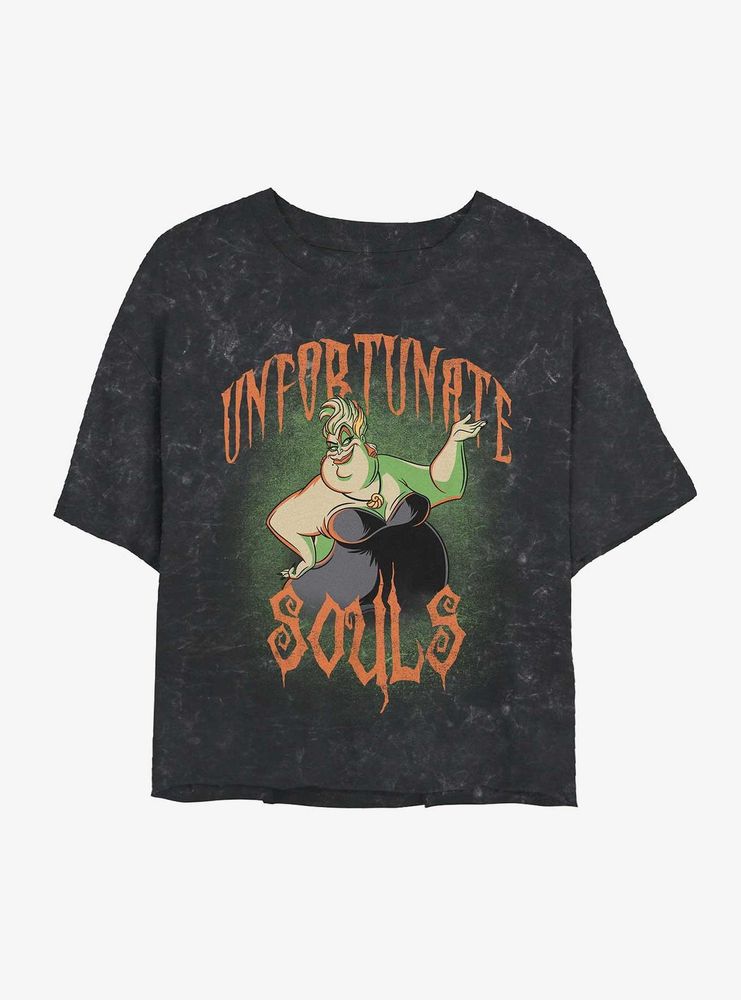 Disney The Little Mermaid Ursula Unfortunate Souls Mineral Wash Womens T-Shirt
