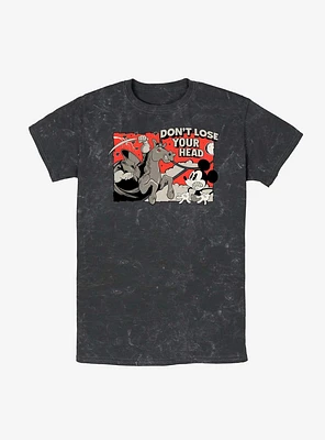 Disney Mickey Mouse And Headless Horseman Mineral Wash T-Shirt