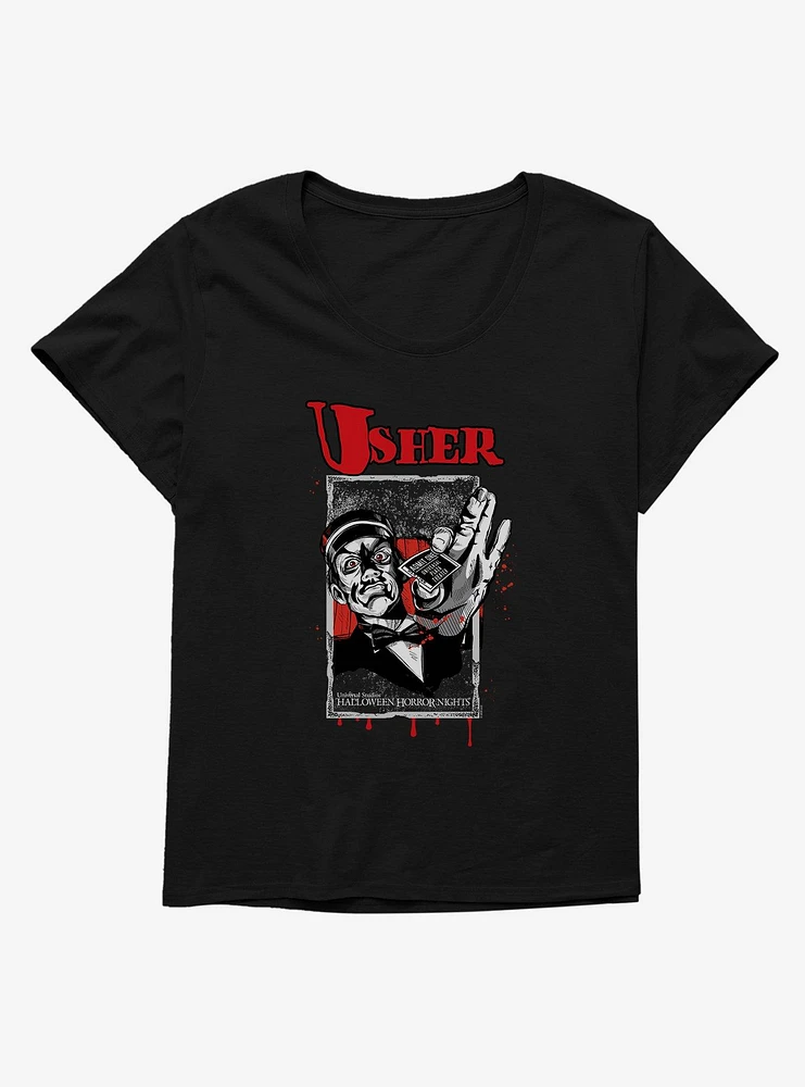 Halloween Horror Nights Usher Girls T-Shirt Plus