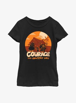 Courage The Cowardly Dog Haunt Youth Girls T-Shirt