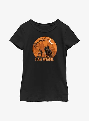 I Am Weasel Haunt Youth Girls T-Shirt