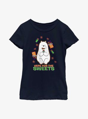 We Bare Bears Here For The Sweets Ice Bear Youth Girls T-Shirt