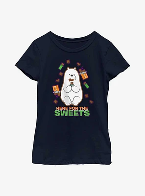We Bare Bears Here For The Sweets Ice Bear Youth Girls T-Shirt