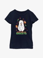 We Bare Bears Here For The Sweets Ice Bear Youth Girls T-Shirt