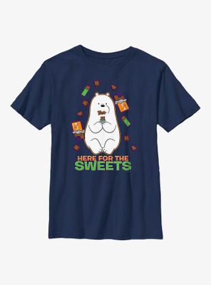 We Bare Bears Here For The Sweets Ice Bear Youth T-Shirt