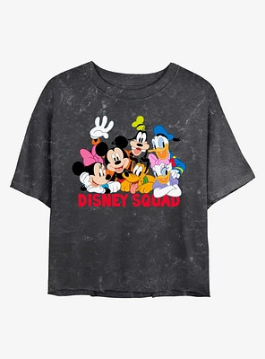 Disney Mickey Mouse Squad Mineral Wash Crop Girls T-Shirt