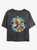 Disney Mickey Mouse Original Buddies Mineral Wash Crop Girls T-Shirt