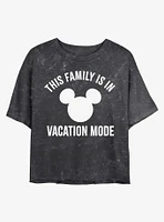 Disney Mickey Mouse Vacation Mode Mineral Wash Crop Girls T-Shirt