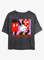 Disney Mickey Mouse & Minnie Current Mood Mineral Wash Crop Girls T-Shirt