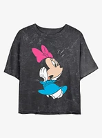 Disney Minnie Mouse Shock Mineral Wash Crop Girls T-Shirt