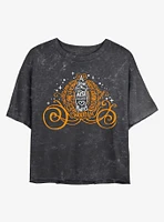 Disney Cinderella Pumpkin Carriage Mineral Wash Crop Girls T-Shirt