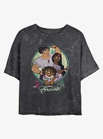 Disney Encanto Sisters Mineral Wash Crop Girls T-Shirt