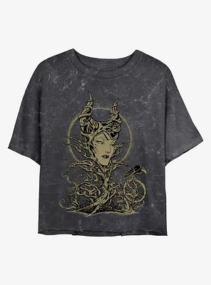 Disney Maleficent The Gift Mineral Wash Crop Girls T-Shirt