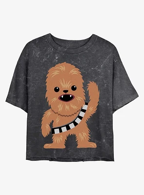 Star Wars Chewie Cutie Mineral Wash Crop Girls T-Shirt
