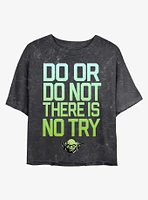 Star Wars Do Try Mineral Wash Crop Girls T-Shirt