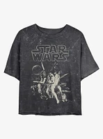 Star Wars Galaxy Fighters Mineral Wash Crop Girls T-Shirt