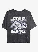Star Wars Initiating Hyperdrive Mineral Wash Crop Girls T-Shirt