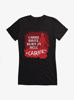 Carrie 1976 Burn Hell Girls T-Shirt