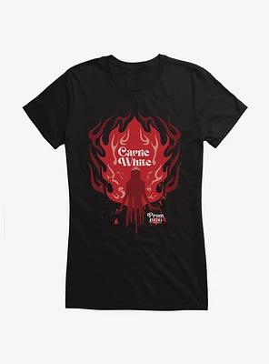 Carrie 1976 Prom Flames Girls T-Shirt