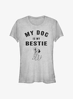 Disney 101 Dalmatians Patch Is My Bestie Girls T-Shirt