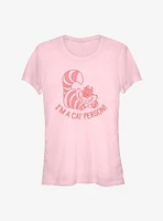 Disney Alice in Wonderland Cheshire Cat Person Girls T-Shirt