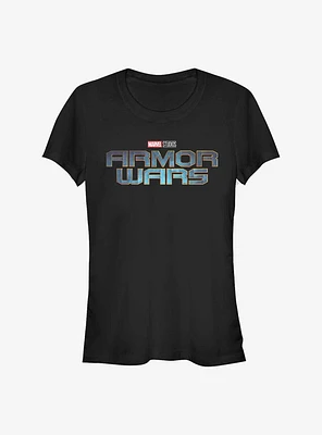 Marvel Armor Wars Logo Girls T-Shirt