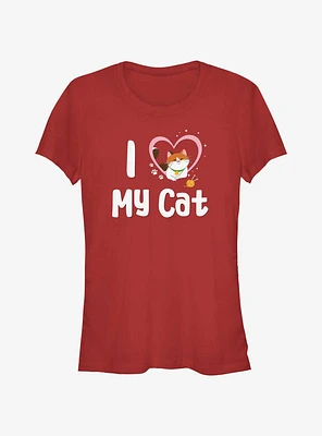 Disney Pixar Big Hero 6 Love My Cat Girls T-Shirt