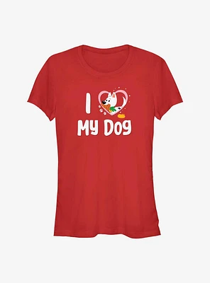 Disney Bolt Love My Dog Girls T-Shirt
