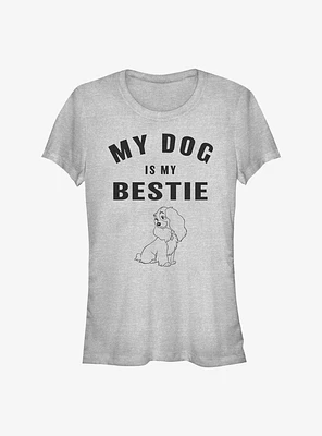 Disney Lady and the Tramp Is My Bestie Girls T-Shirt