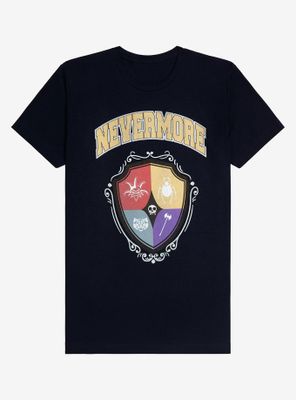 Wednesday Addams Nevermore Academy Crest Women's T-Shirt - BoxLunch Exclusive