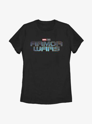 Marvel Armor Wars Logo Womens T-Shirt