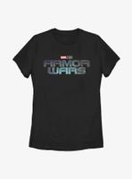 Marvel Armor Wars Logo Womens T-Shirt