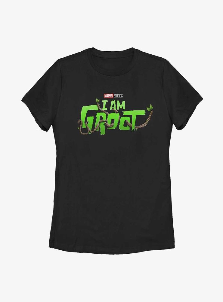 Marvel I Am Groot Logo Womens T-Shirt