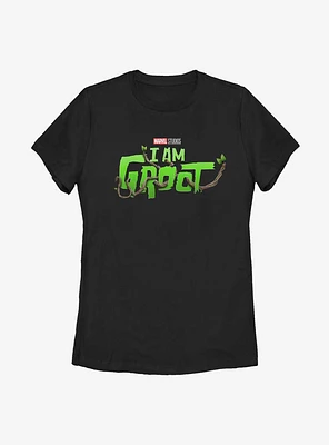 Marvel I Am Groot Logo Womens T-Shirt