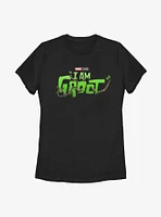 Marvel I Am Groot Logo Womens T-Shirt