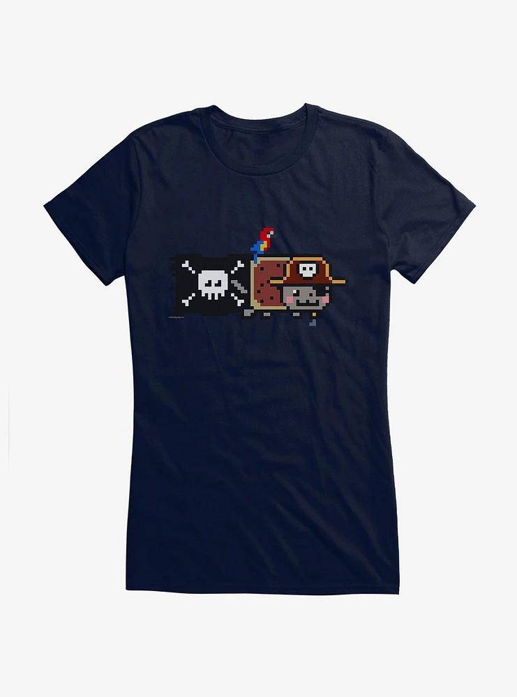 Nyan Cat Pirate Girls T-Shirt