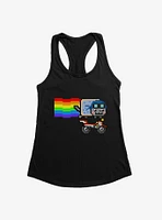 Nyan Cat Biker Girls Tank