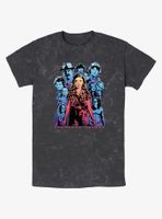 Stranger Things Eleven & Group Mineral Wash T-Shirt