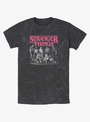 Stranger Things Group Meeting Mineral Wash T-Shirt