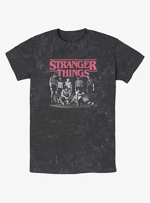 Stranger Things Group Meeting Mineral Wash T-Shirt