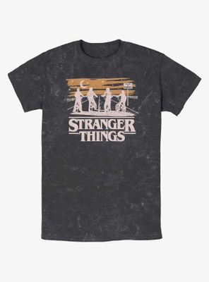 Stranger Things Into The Night Mineral Wash T-Shirt