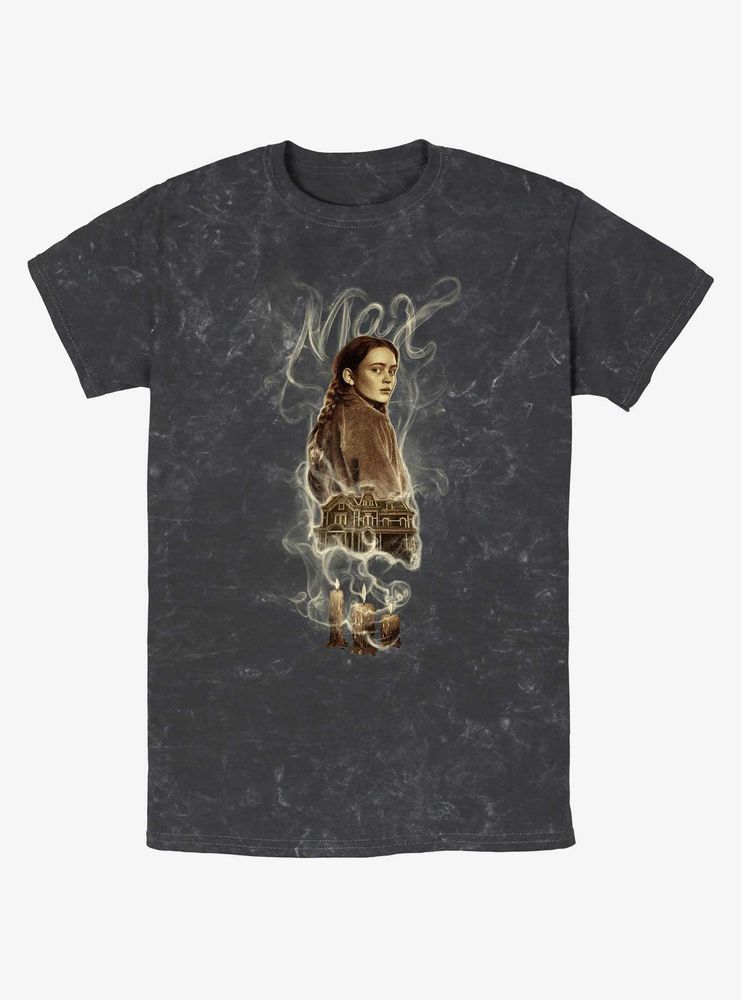 Stranger Things Max Badge Mineral Wash T-Shirt