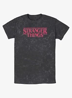 Stranger Things Spooky Logo Mineral Wash T-Shirt
