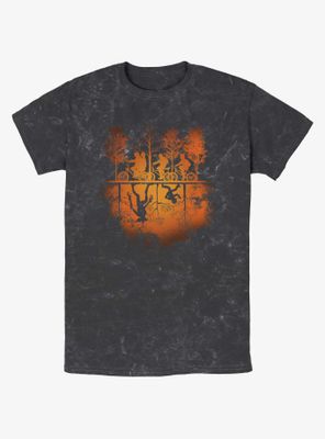 Stranger Things Spooky Upside Down Mineral Wash T-Shirt