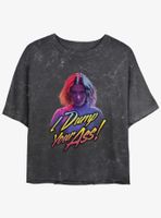 Stranger Things Dump You Mineral Wash Womens Crop T-Shirt